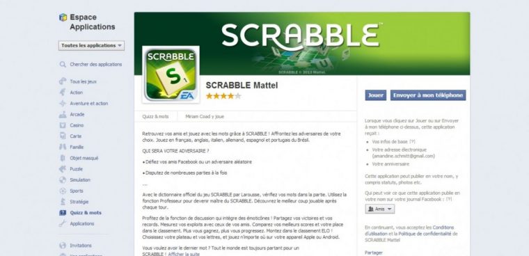 Facebook : La Refonte De L'appli Scrabble Excède Les tout Application Jeux De Mots