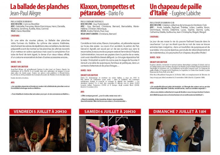 Festival De Théâtre Amateur : Puget En Scène – Vanikoro pour Cauchemar Poursuite