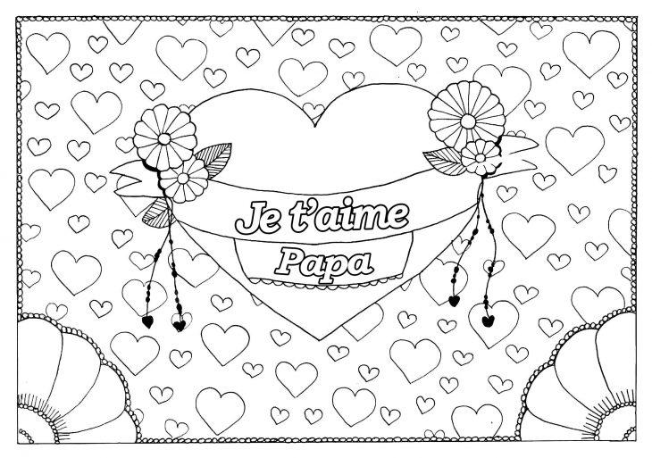 Fete Des Peres 9 – Fête Des Pères – Coloriages Difficiles dedans Coloriage Fete Des Peres A Imprimer Gratuit