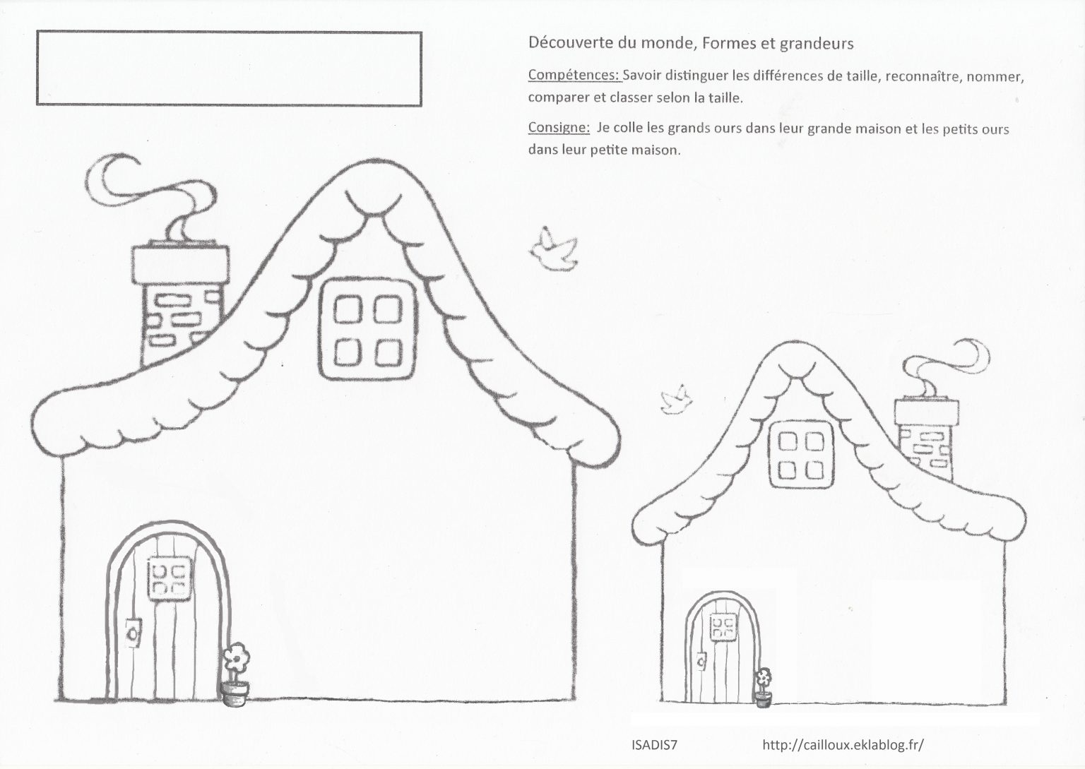 Activité Toute Petite Section Maternelle Imprimer Fiche Bilan Petite Section: Distinguer Petit Et Grand - La
