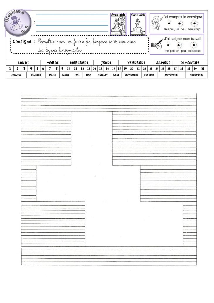 Fiches De Graphisme Gs Période 1 Et 2 – La Classe De Luccia ! concernant Évaluation Graphisme Ms