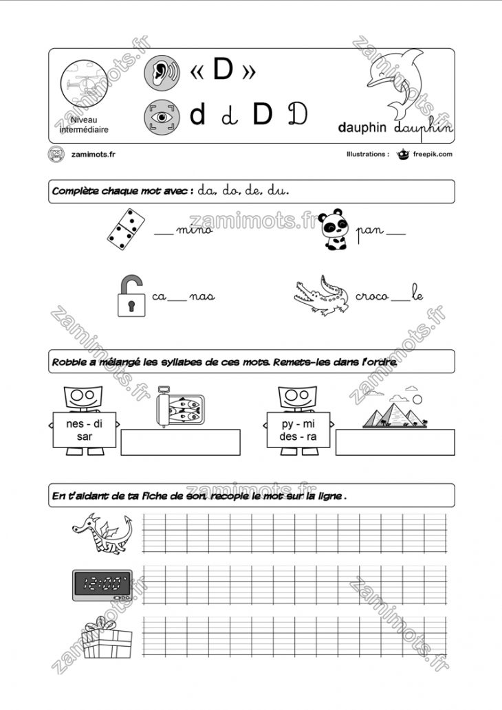 Fiches Pour Apprendre Ou S'amuser | Fiches De Travail Pour à Fiche De Travail Gs