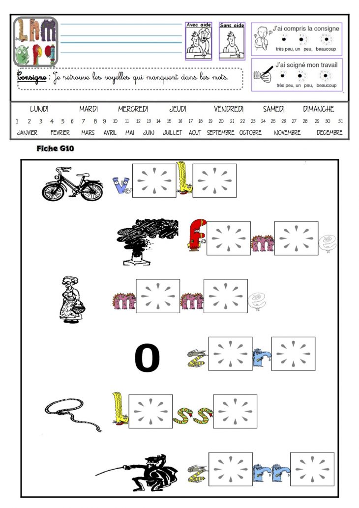 Fichier E, F, G Alphas Gs – La Classe De Luccia ! pour Fiche De Travail Gs