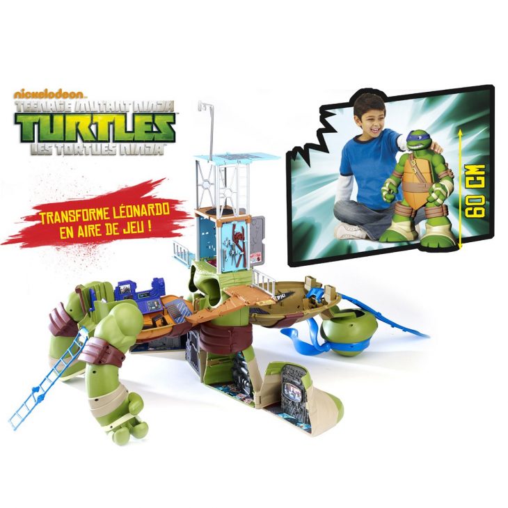 Figurine Mutation Leo Mega – Aire De Jeu 60 Cm Tortues Ninja concernant Jeux De Tortue Gratuit