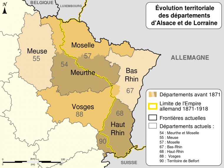 File:alsace Lorraine Departments Evolution Map-Fr.svg destiné Département 57 Carte