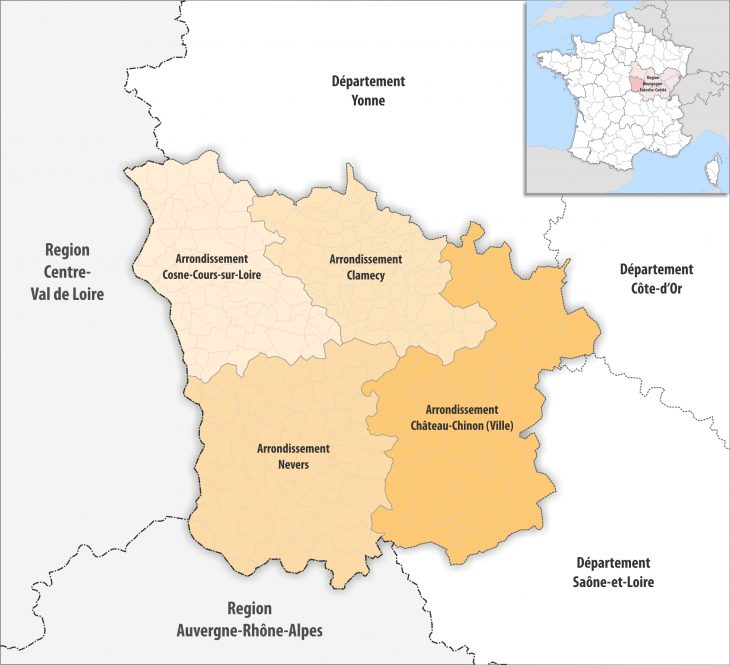 File:département Nièvre Arrondissement 2017 – Wikimedia serapportantà Departement 22 Region