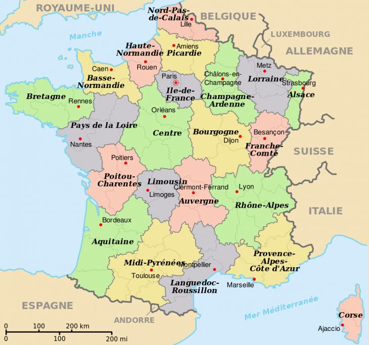 File:départements+Régions+Capitales(France).svg – Wikimedia encequiconcerne Carte De France Par Régions Et Départements