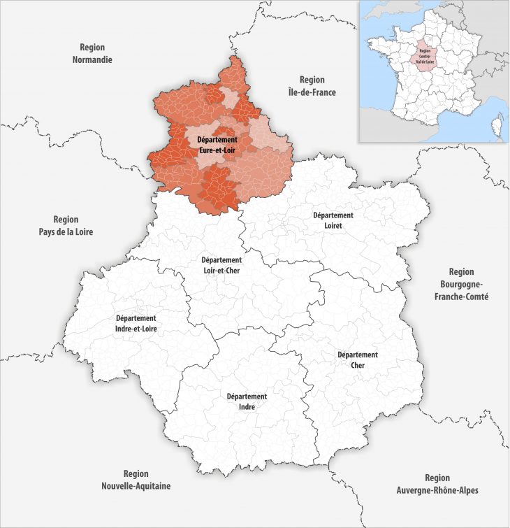 File:locator Map Of Departement Eure-Et-Loir 2018 concernant Departement 22 Region