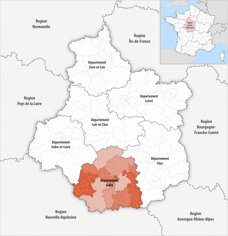 File:locator Map Of Departement Indre 2018 – Wikimedia encequiconcerne Departement 22 Region