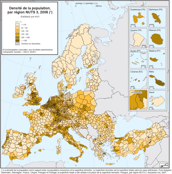 File:population Density, By Nuts 3 Regions, 2008-Fr avec Carte Europe Est