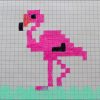 Flamant Rose En Pixel Art encequiconcerne Pixel Art Flamant Rose