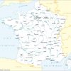 Fleuves Principaux Et Préfectures, Avec Toponymes | Carte De concernant Carte De France Avec Les Fleuves