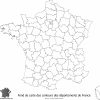 Fond De Carte Des Contours Des Départements De France serapportantà Carte De France Département À Colorier