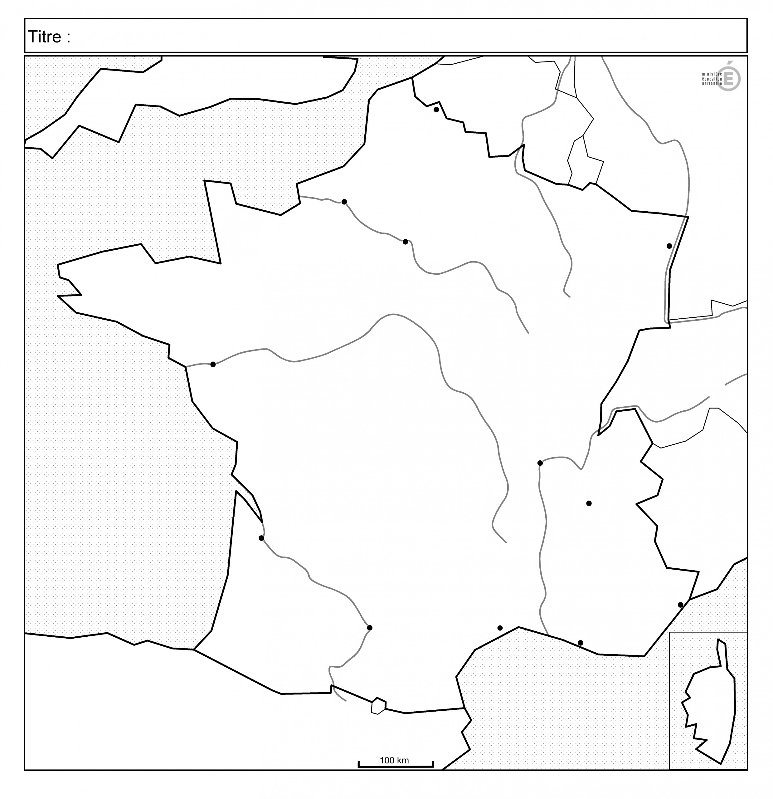 Fonds De Carte - Histoire-Géographie - Éduscol tout Carte Ile De France Vierge