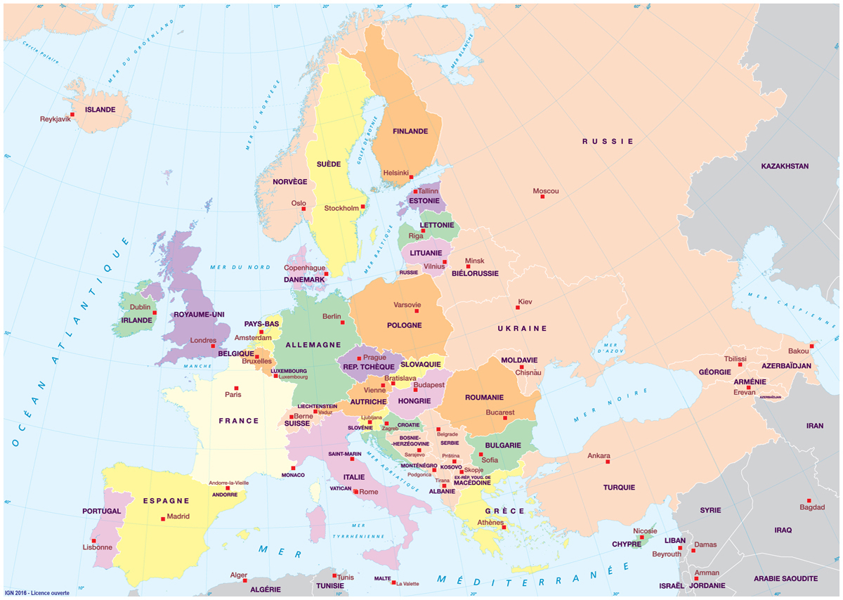 Fonds De Cartes | Éducation serapportantà Carte Europe Vierge Cm1 