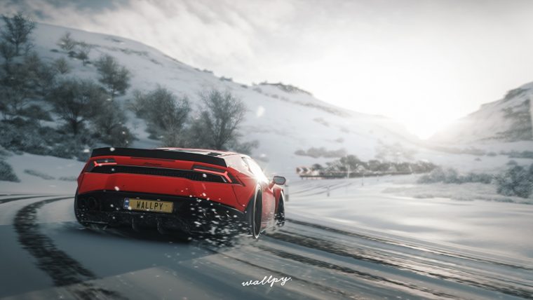 Fonds D'ecran Forza Horizon 4 Lamborghini Huracan By Wallpy avec Jeux De Voiture Rouge