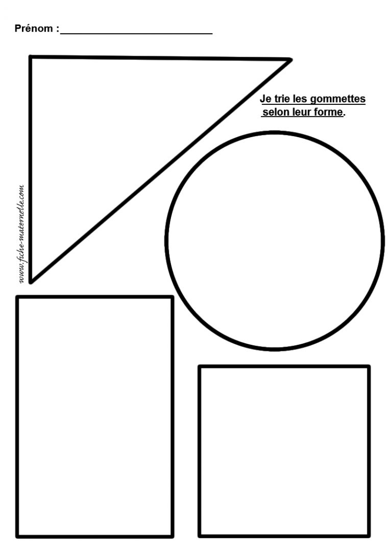 Formes Géométriques Maternelle À Découper intérieur Formes À Découper Maternelle