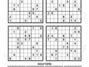 Four Sudoku Puzzles Of Comfortable (Easy, Yet Not Very Easy).. serapportantà Sudoku Facile Avec Solution