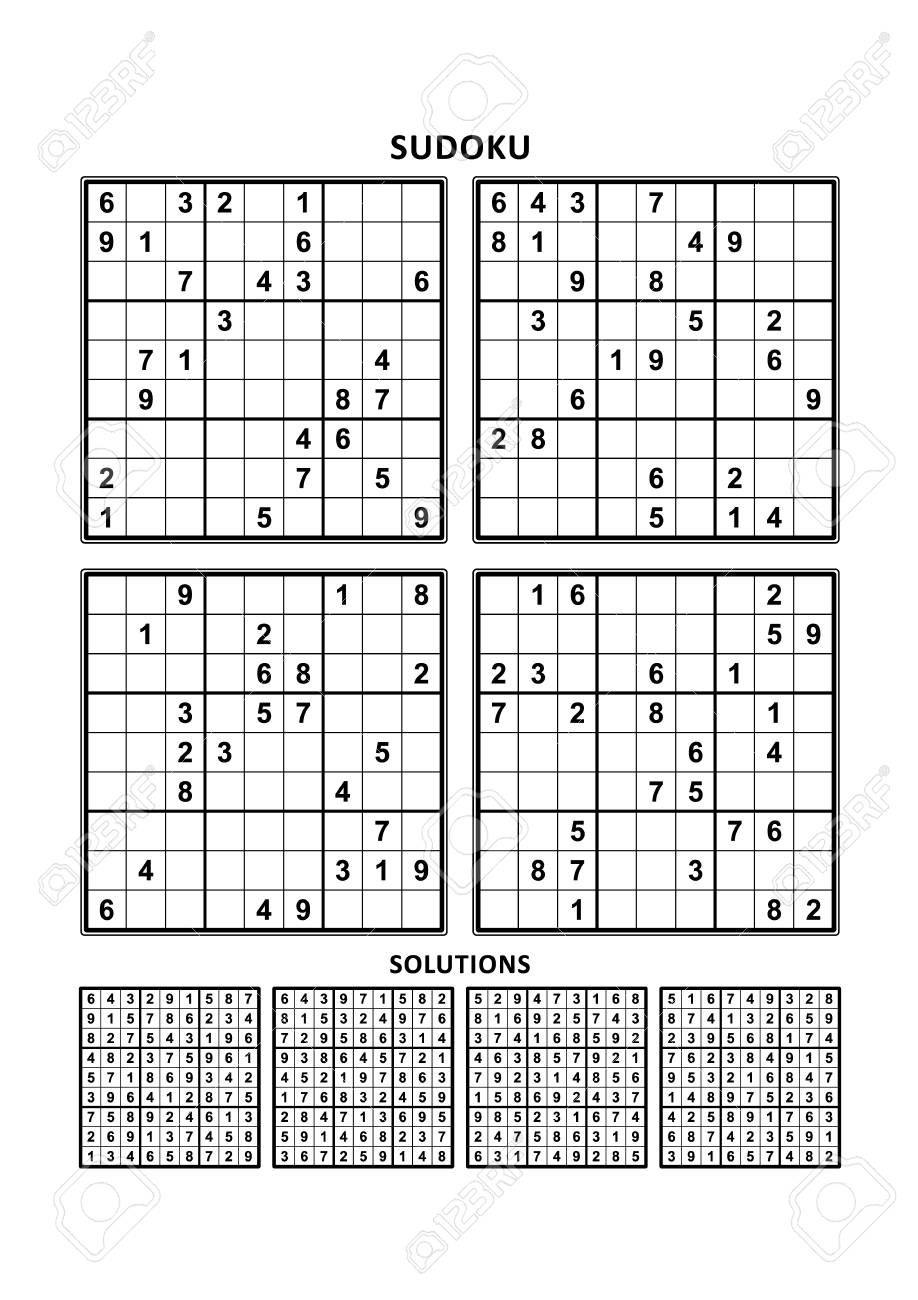 Four Sudoku Puzzles Of Comfortable (Easy, Yet Not Very Easy).. serapportantà Sudoku Facile Avec Solution