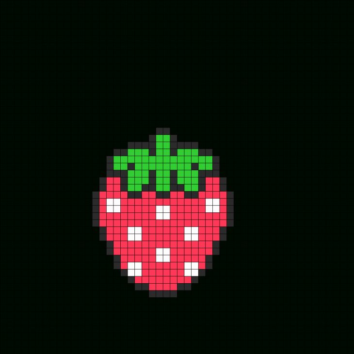 Fraise Fait | Perler Beads, Boncuk Desenleri Ve Hama Boncuk tout Pixel Art Fraise