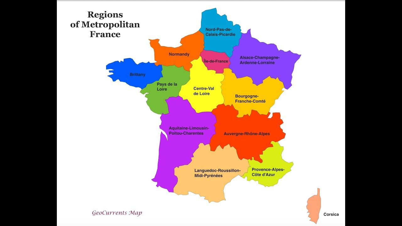 France Administrative Divisions- Régions Et Départements pour Les 22 Régions De France Métropolitaine 