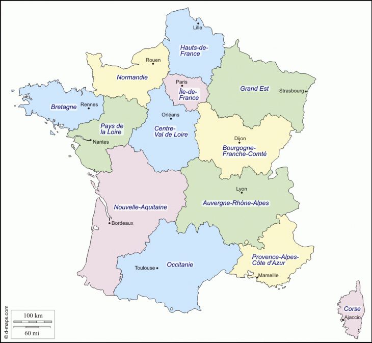 France : Carte Géographique Gratuite, Carte Géographique concernant