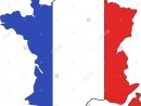 France Euro Championship 2016 Flag Design. Football à Dessin De Carte De France