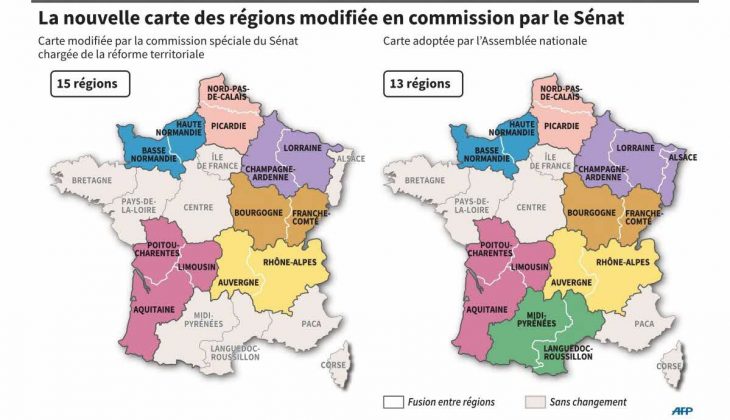 France – Monde | La Carte Des Régions De Nouveau Au Découpage serapportantà Le Nouveau Découpage Des Régions