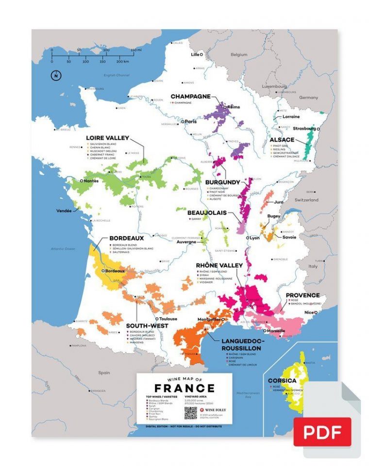 France Wine Map | Wine Folly, French Wine Regions, Italian Wine intérieur Map De France Regions