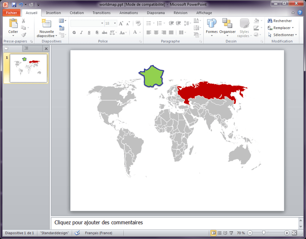 Free Editable Worldmap For Powerpoint Slides - Télécharger avec Carte Du Monde Vierge À Remplir En Ligne 