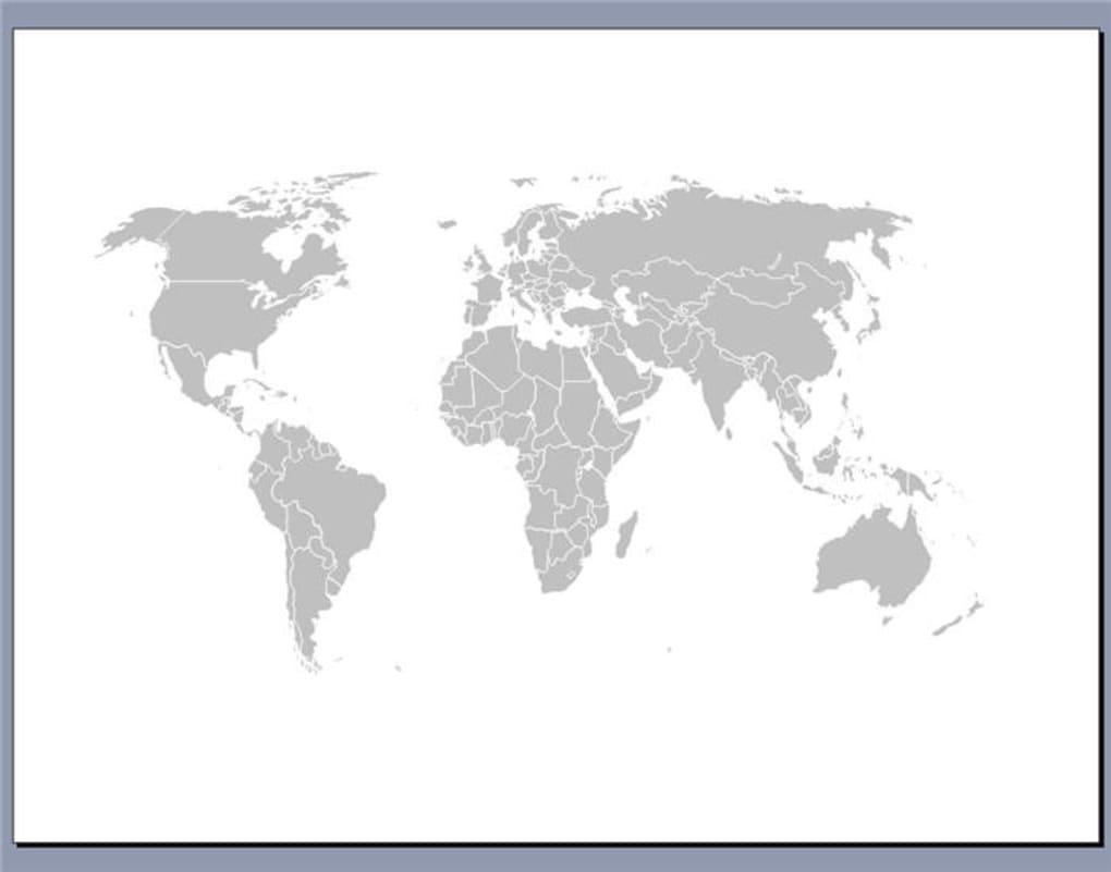 Free Editable Worldmap For Powerpoint Slides - Télécharger dedans Carte Du Monde Vierge À Remplir En Ligne 