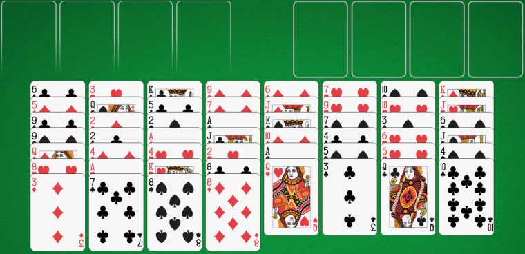 Freecell Solitaire – Jouez Gratuitement En Ligne ! pour Jeux De Cartes Gratuits En Ligne Sans Inscription