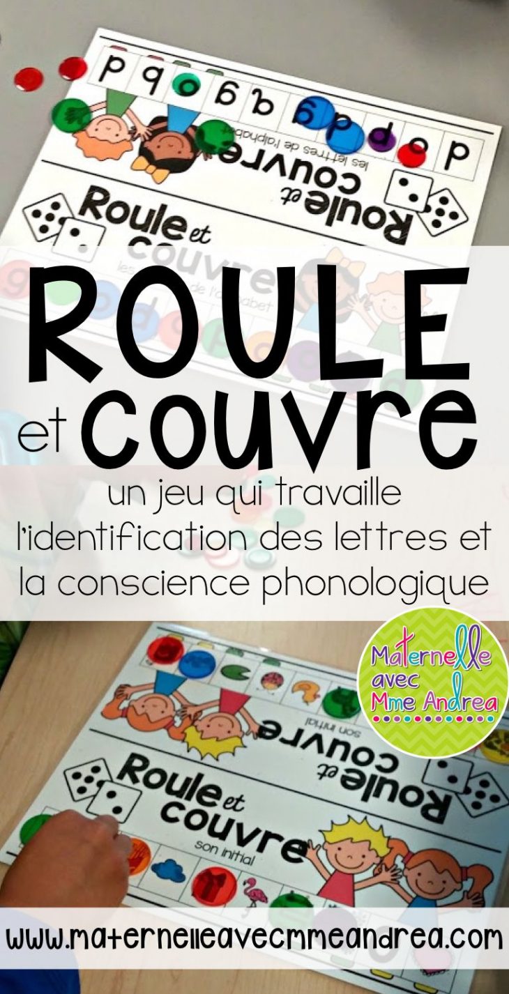 French Phonological Awareness Literacy Roll & Cover Game serapportantà Apprendre Les Lettres En Jouant