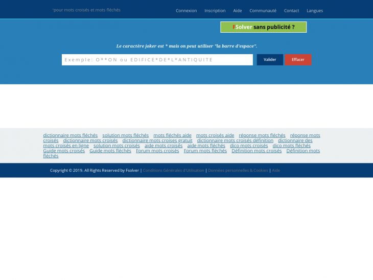 Fsolver.fr – Urlscan.io destiné Definition Mot Fleches Gratuit