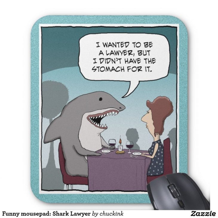 Funny Mousepad: Shark Lawyer | Zazzle | Tapis De Souris concernant Requin Souris