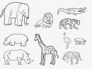 Gabarit Animaux Savane - Recherche Google | Coloriage destiné Silhouette D Animaux À Imprimer