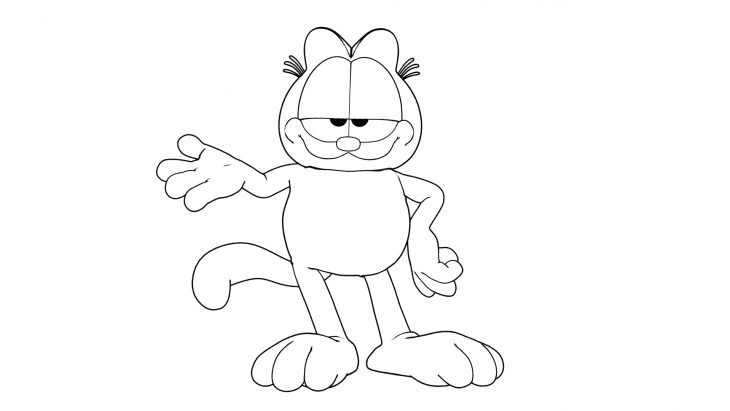 Garfield #17 (Dessins Animés) – Coloriages À Imprimer tout Personnage À Colorier