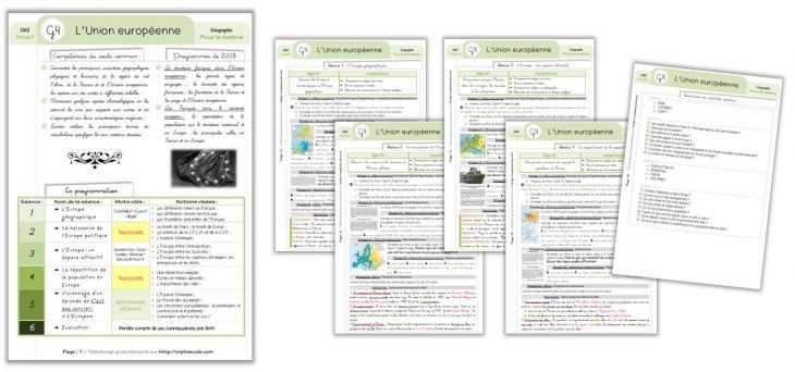 Géographie Cm2 – Séquence Complète : L'union Européenne tout Quiz Sur Les Capitales De L Union Européenne