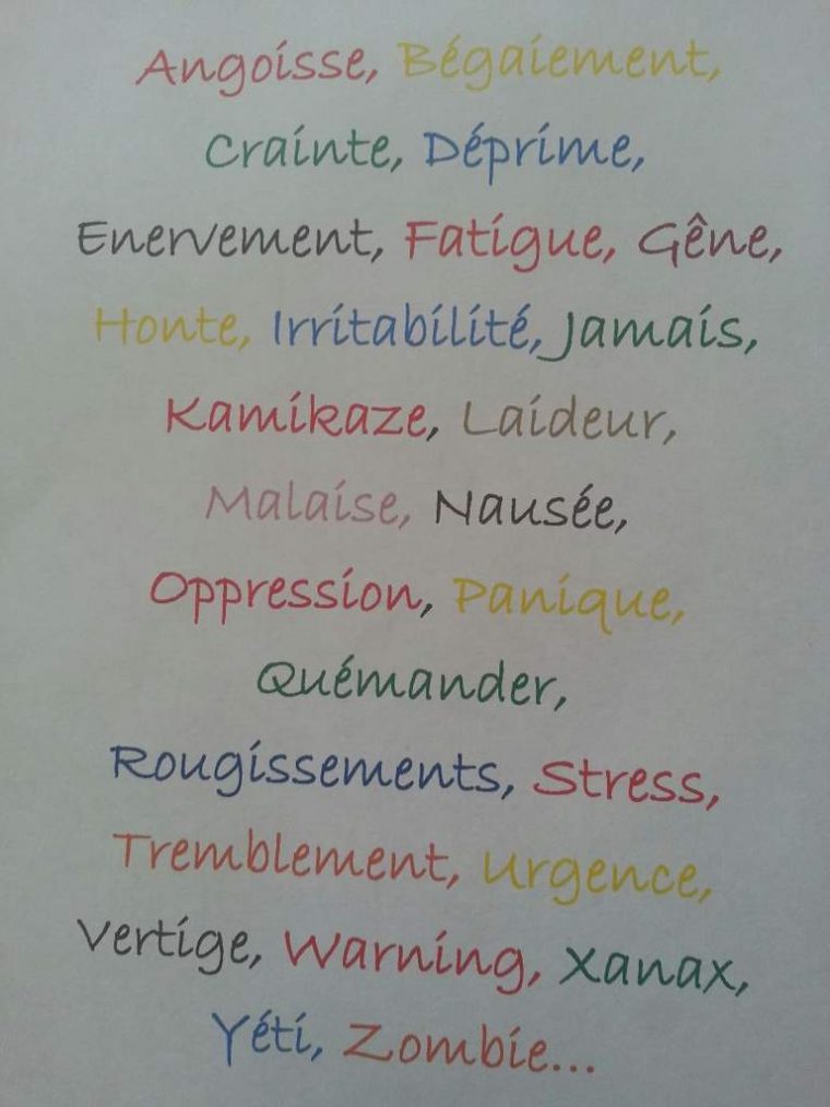 Gérer Ses Émotions : L'alphabet De La Peur… Petit Exercice concernant Exercice Sur L Alphabet