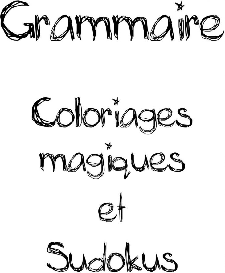 Grammaire. Coloriages Magiques Et Sudokus – Pdf Free Download pour Sudoku Cm2 À Imprimer