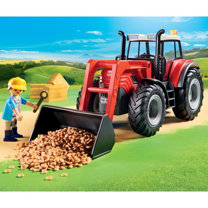 Grand Tracteur Avec Remorque Playmobil Country 70131 destiné Jeux Gratuit Tracteur A La Ferme