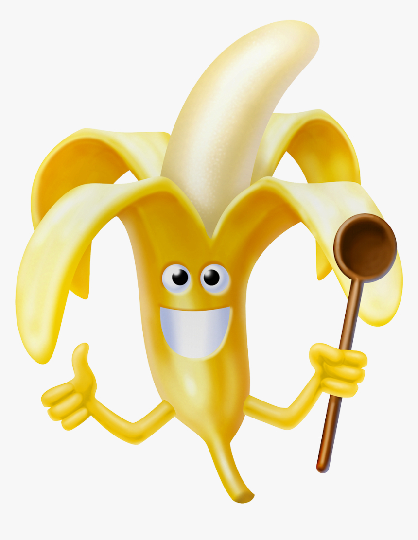 Groente En Fruit Fun - Dessin De Banane Rigolote, Hd Png ...