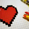 Handmade Pixel Art - How To Draw A Kawaii Heart #pixelart à Pixel Art Facile Fille