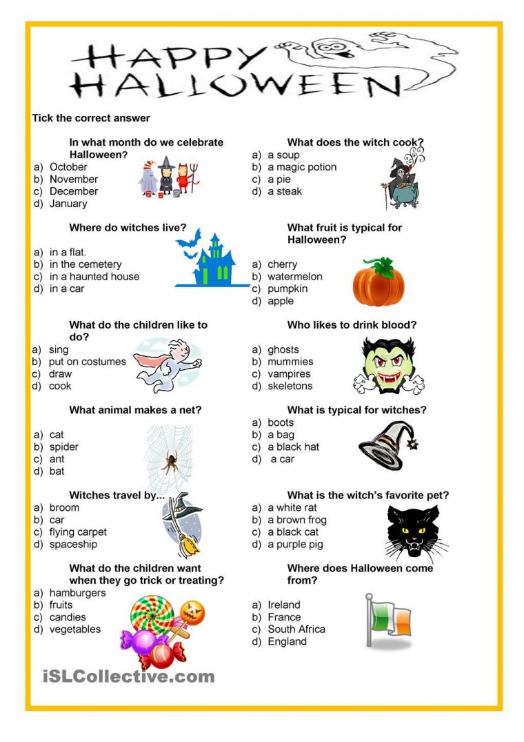 Happy Halloween – Quiz | Halloween, Halloween Pour Enfants encequiconcerne Quizz Enfant