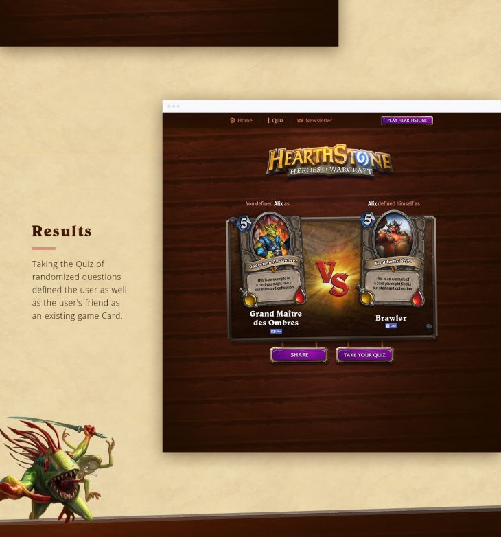 Hearthstone – Inkeeper Quiz App (2014) On Behance à Quiz Des Ombres