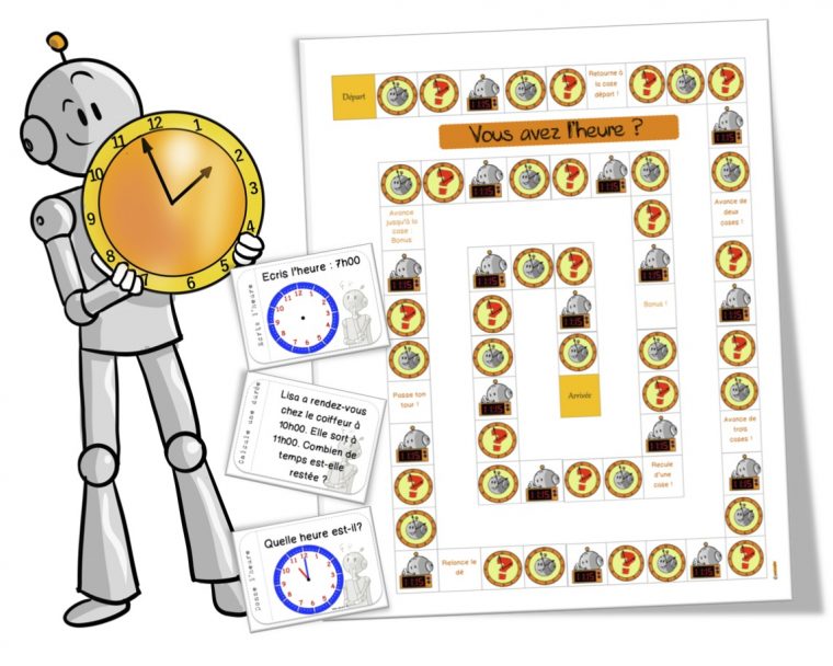 Horloge | Bout De Gomme serapportantà Jeux Anglais À Imprimer