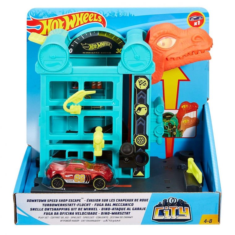 Hot Wheels City Downtown Speed Shop Escape avec Jeu Des Chapeaux