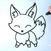 How To Draw A Cute Baby Fox Super Easy Step By Step dedans Image Facile A Reproduire