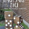How To Make Giant Yard Dice + Free Printable Yardzee | Jeux encequiconcerne Jeux De Jardinage Gratuit