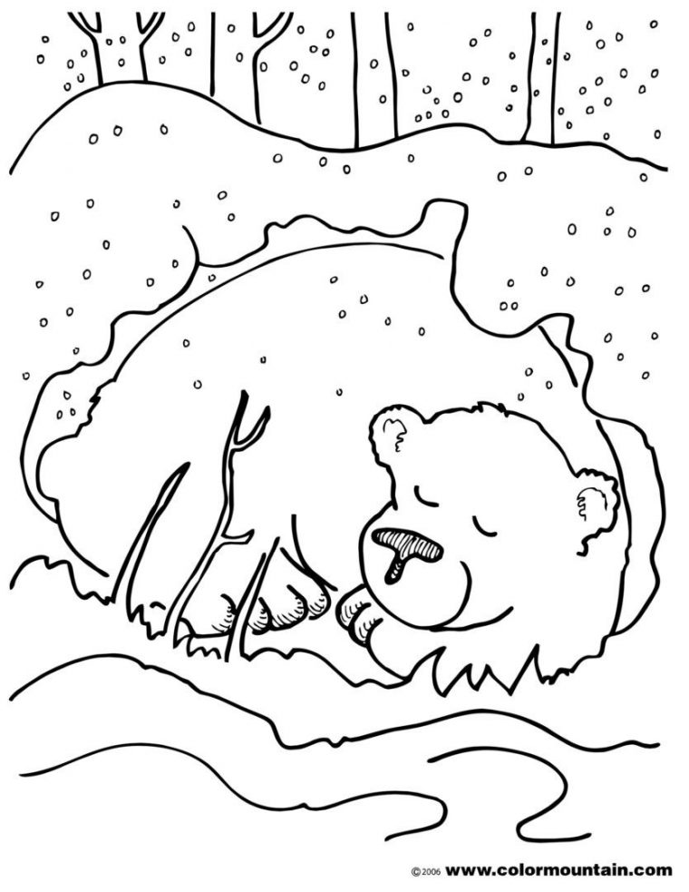 Http://colorings.co/hibernating-Animals-Coloring-Pages dedans Animaux Qui Hivernent